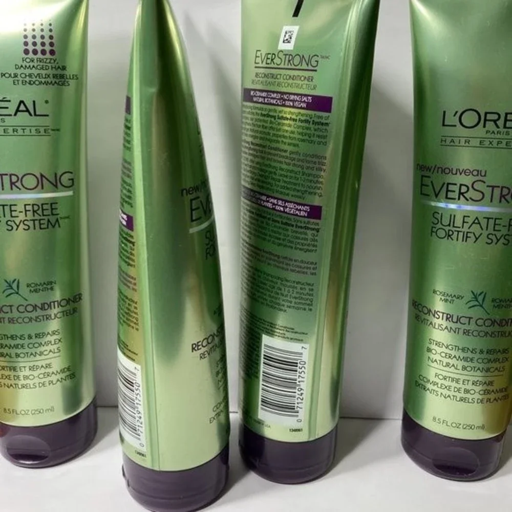 L'oreal Ever Strong Reconstruct Conditioner 6 Bottles DISCONTINUED Sulfate Free - Picture 7 of 13